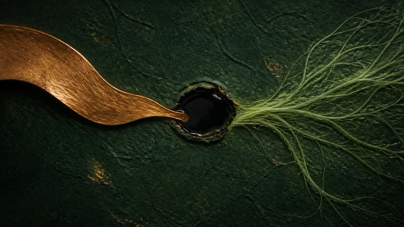 Dark jade and bronze cover with two different support paths feeding one central core, representing Direct and Indirect Resource.