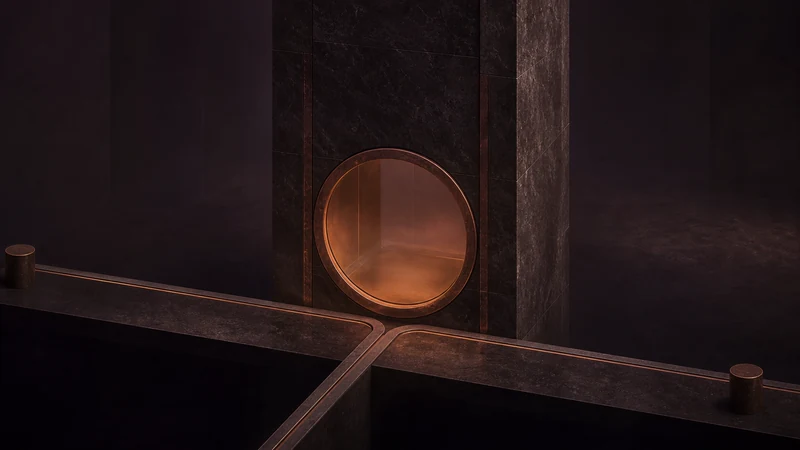 Dark architectural Spouse Palace cover with a lower Day Pillar chamber connected by several overlapping chart paths.